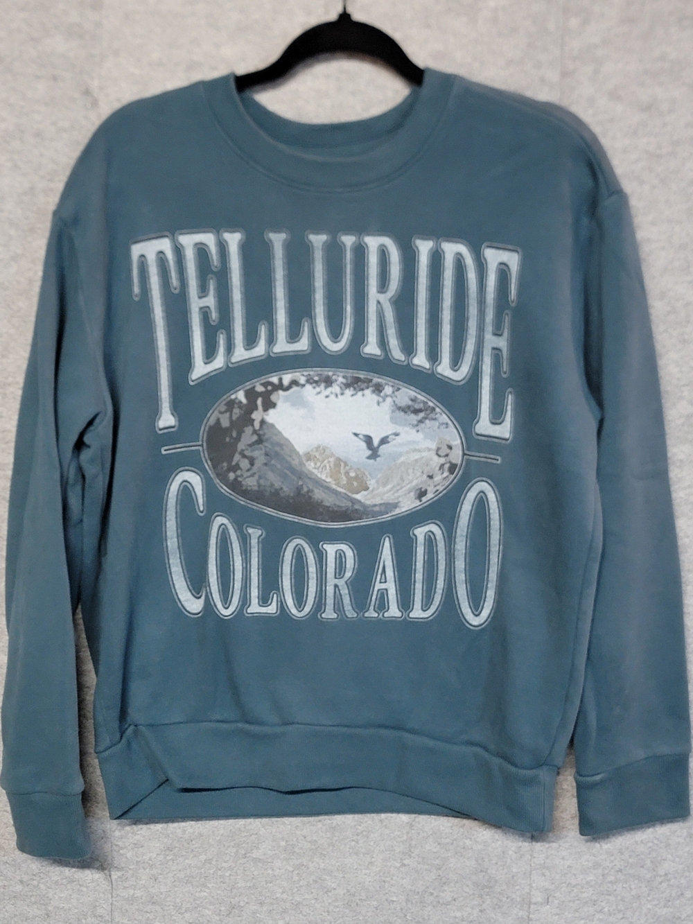 Hollister Telluride Colorado Crewneck Sweatshirt - Slate Blue